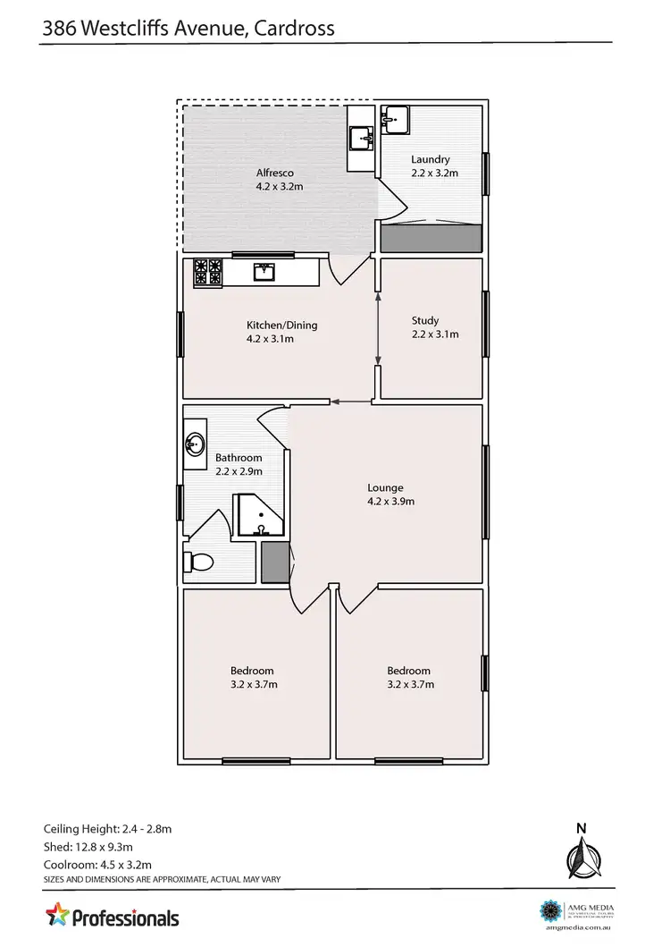 Floorplan of Homely rural property listing, 386 Westcliffs Avenue, Cardross VIC 3496