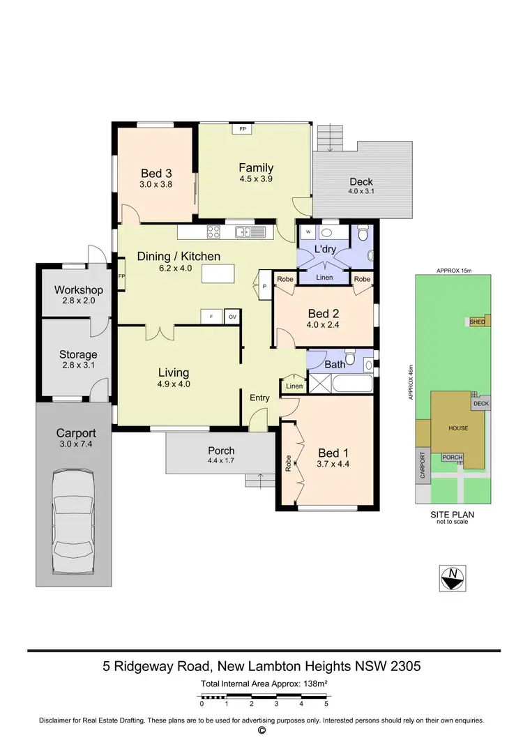 Floorplan of Homely house listing, 5 Ridgeway Road, New Lambton Heights NSW 2305