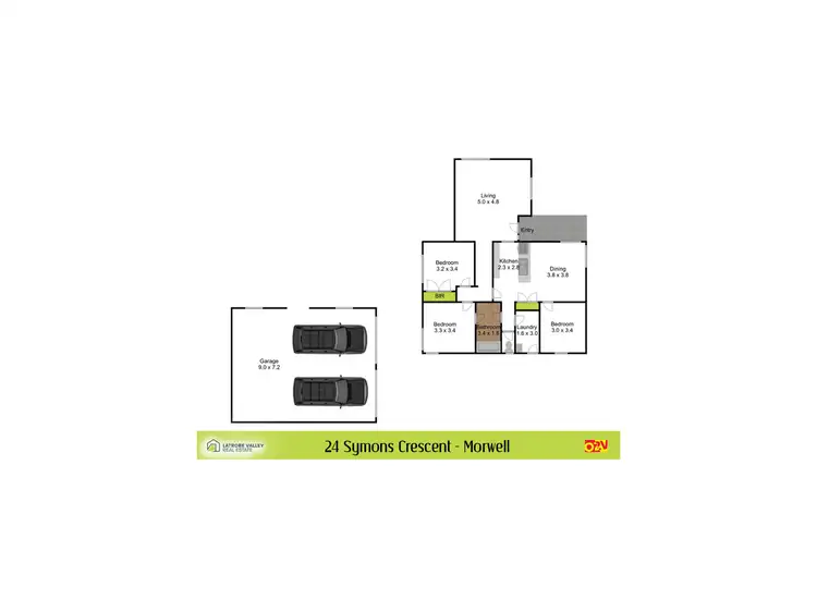 Floorplan of Homely house listing, 24 Symons Crescent, Morwell VIC 3840