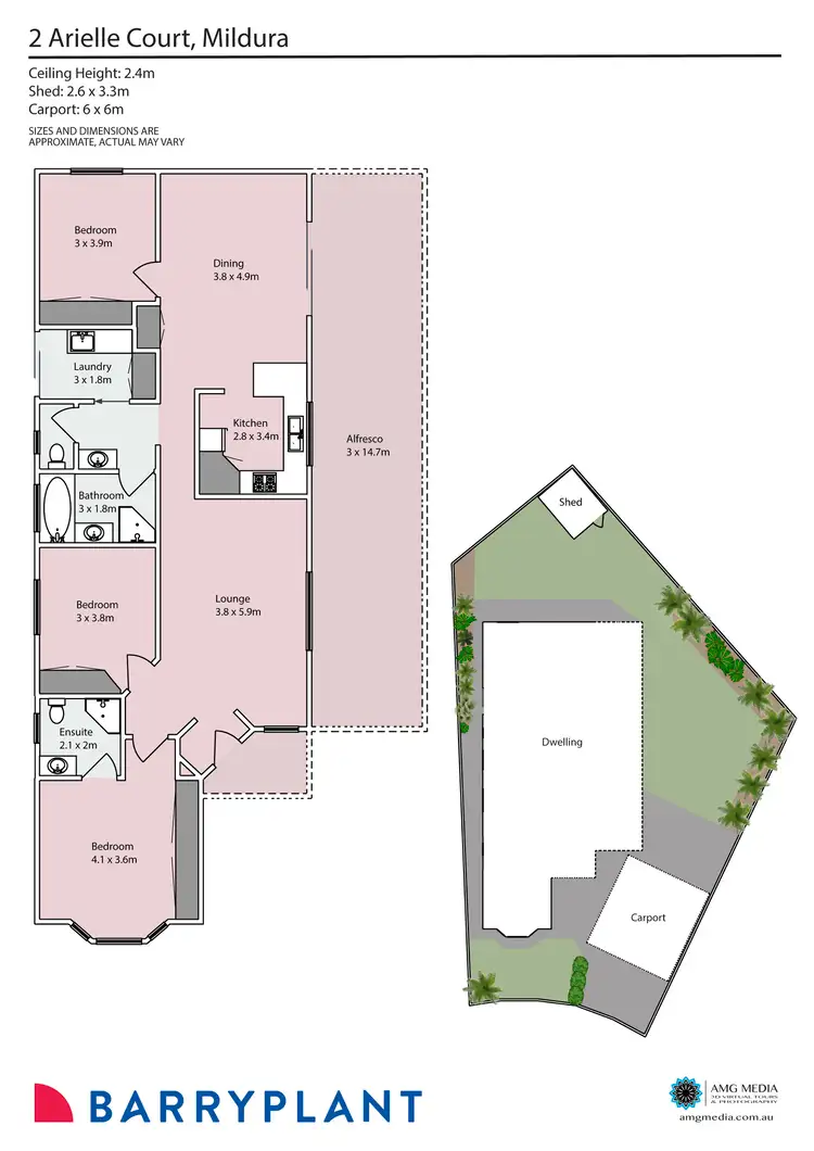 Floorplan of Homely house listing, 2 Arielle Court, Mildura VIC 3500