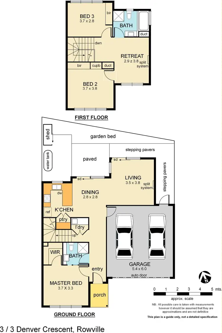 Floorplan of Homely townhouse listing, 3/3 Denver Crescent, Rowville VIC 3178
