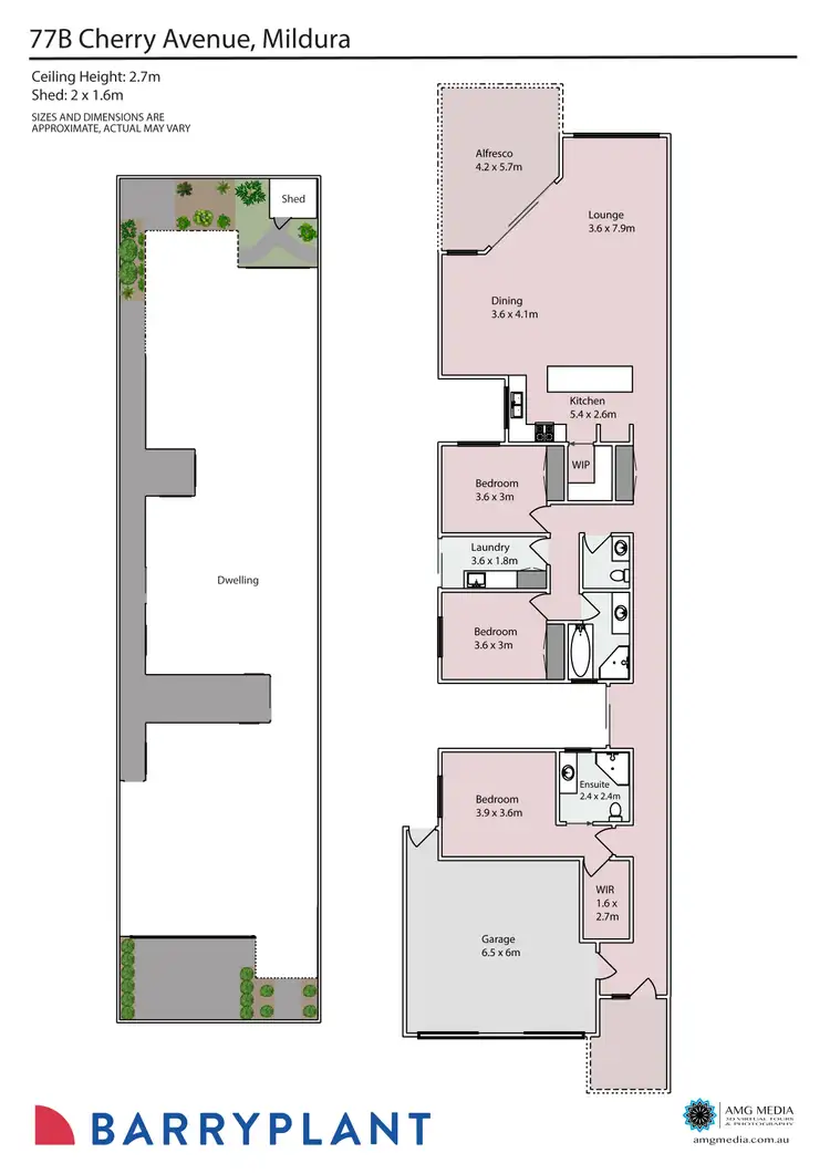 Floorplan of Homely townhouse listing, 77B Cherry Avenue, Mildura VIC 3500