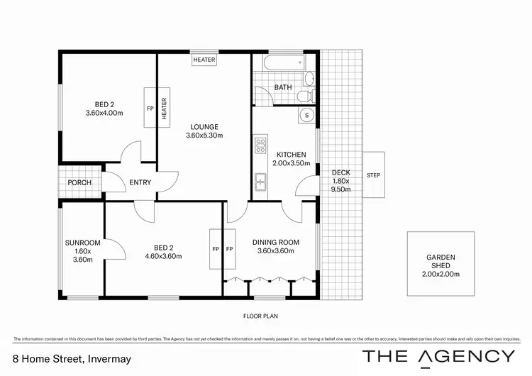 Floorplan of Homely house listing, 8 Home Street, Invermay TAS 7248