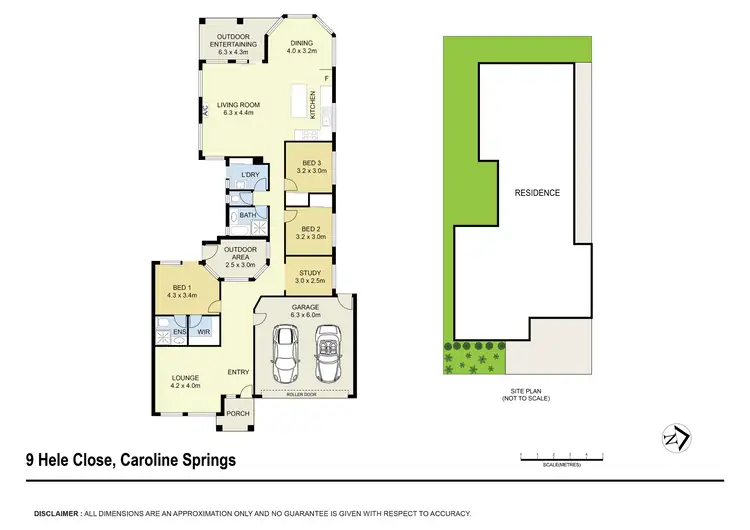 Floorplan of Homely house listing, 9 Hele Close, Caroline Springs VIC 3023