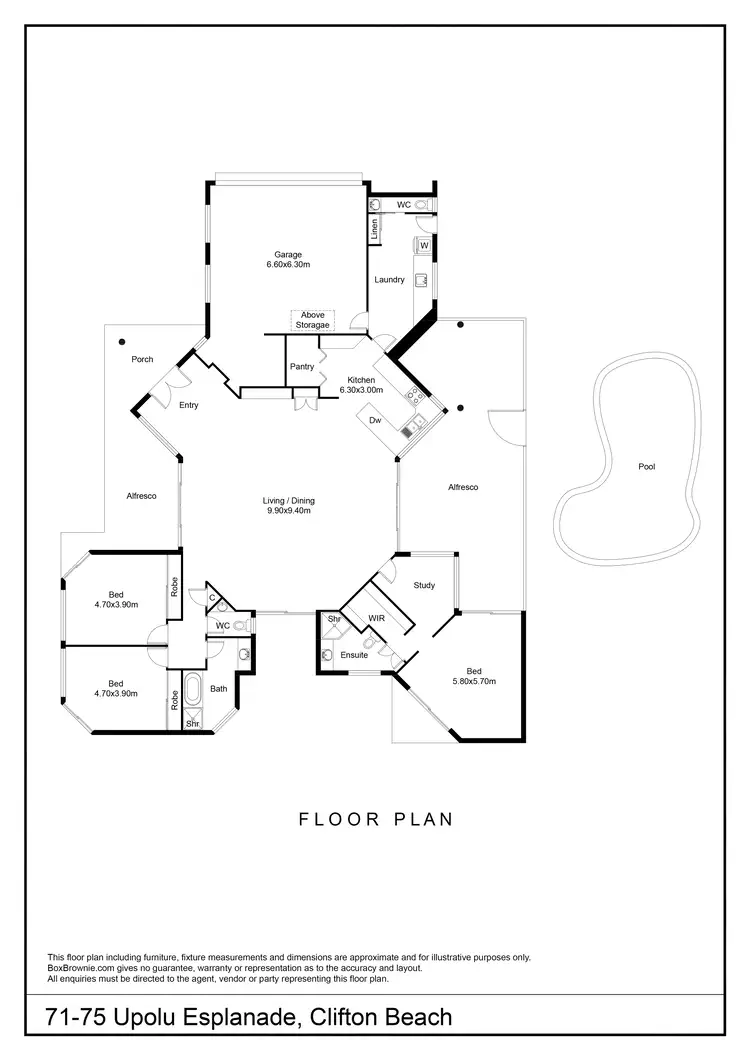 Floorplan of Homely house listing, 71-75 Upolu Esplanade, Clifton Beach QLD 4879