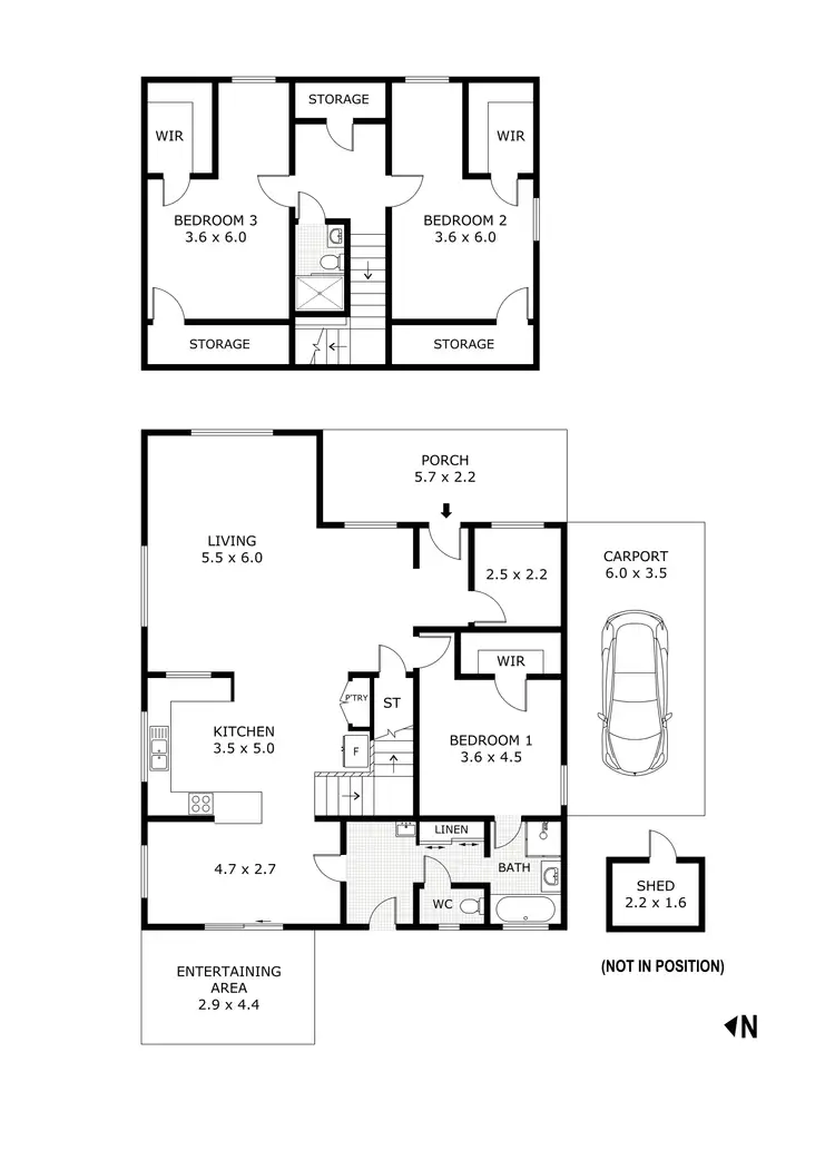 Floorplan of Homely house listing, 115 Upper California Gully Road, California Gully VIC 3556