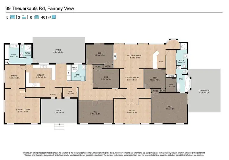 Floorplan of Homely rural property listing, 39 Theuerkaufs Road, Fairney View QLD 4306