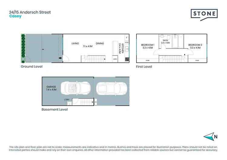 Floorplan of Homely townhouse listing, 24/15 Andersch Street, Casey ACT 2913