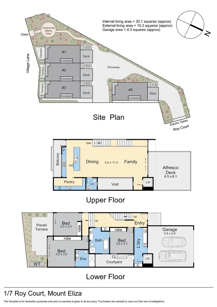 Floorplan of Homely house listing, 4/7 Roy Court, Mount Eliza VIC 3930