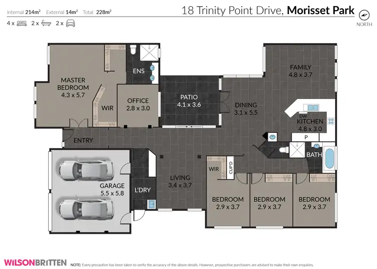 Floorplan of Homely house listing, 18 Trinity Point Drive, Morisset Park NSW 2264