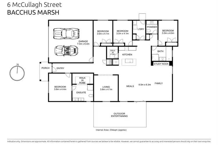 Floorplan of Homely house listing, 6 McCullagh Street, Bacchus Marsh VIC 3340
