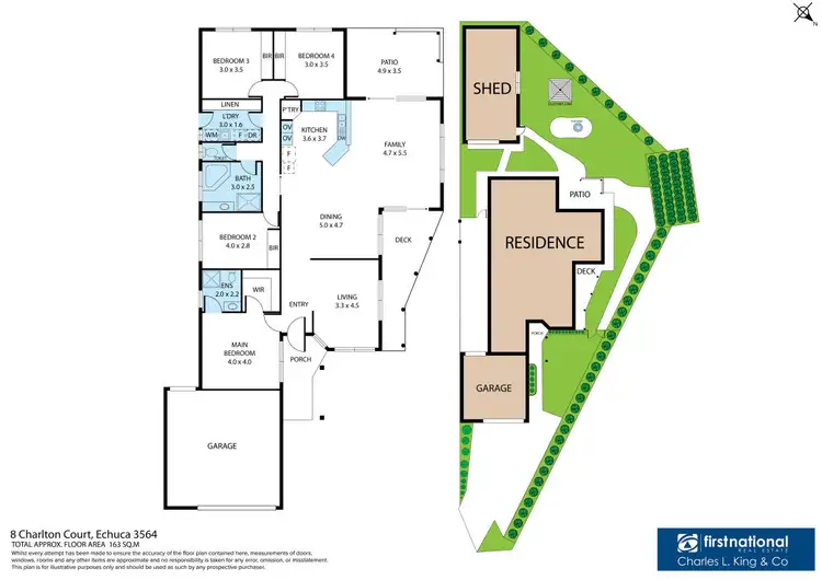 Floorplan of Homely house listing, 8 Charlton Court, Echuca VIC 3564