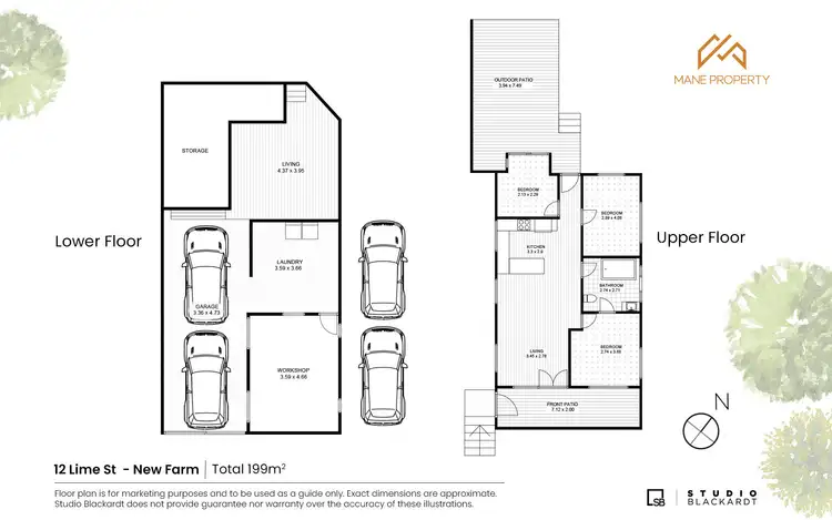 Floorplan of Homely house listing, 12 Lime Street, New Farm QLD 4005