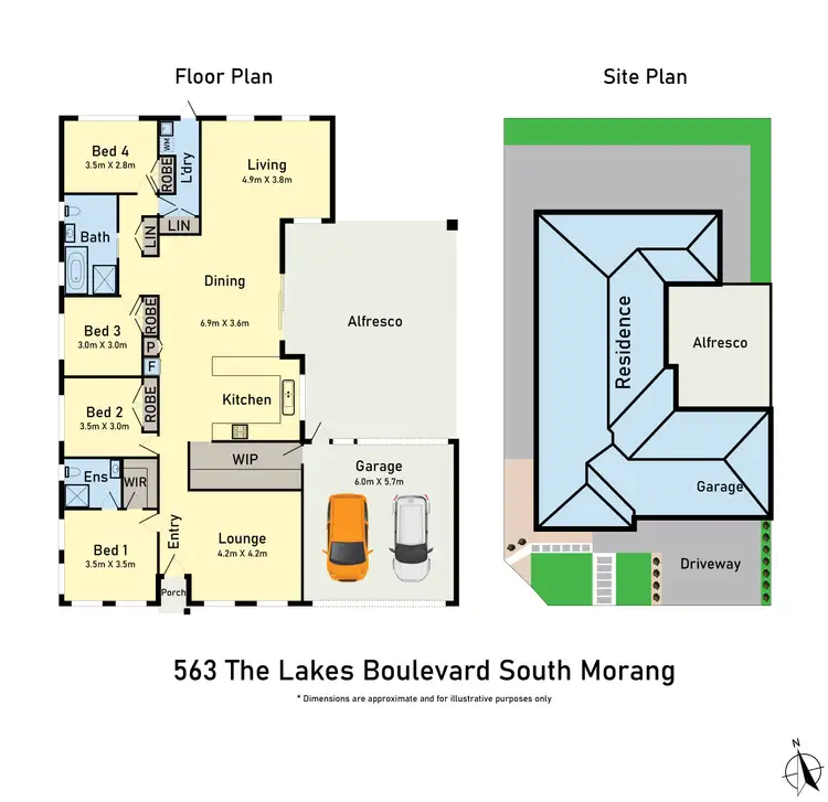Floorplan of Homely house listing, 563 The Lakes Boulevard, South Morang VIC 3752