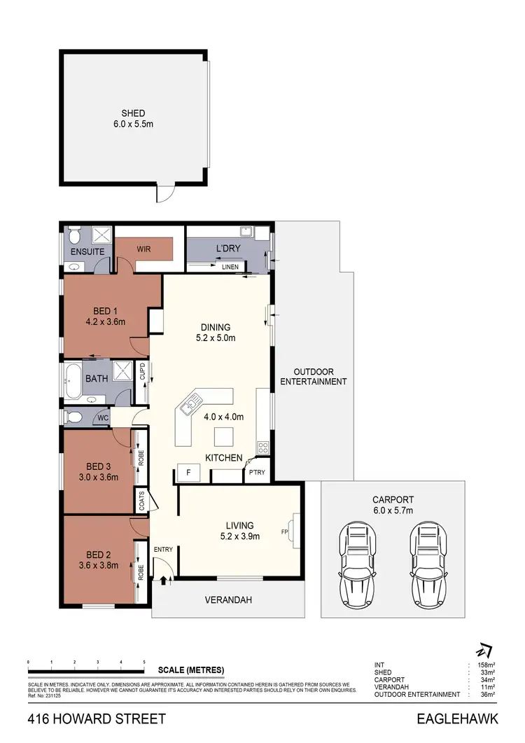 Floorplan of Homely house listing, 416 Howard Street, Eaglehawk VIC 3556