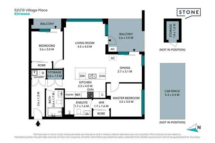 Floorplan of Homely apartment listing, 521/10 Village Place, Kirrawee NSW 2232