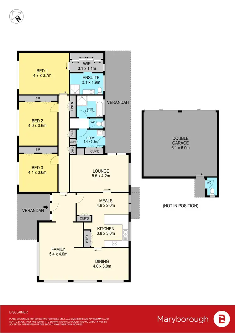 Floorplan of Homely house listing, 14 Franklin Street, Maryborough VIC 3465