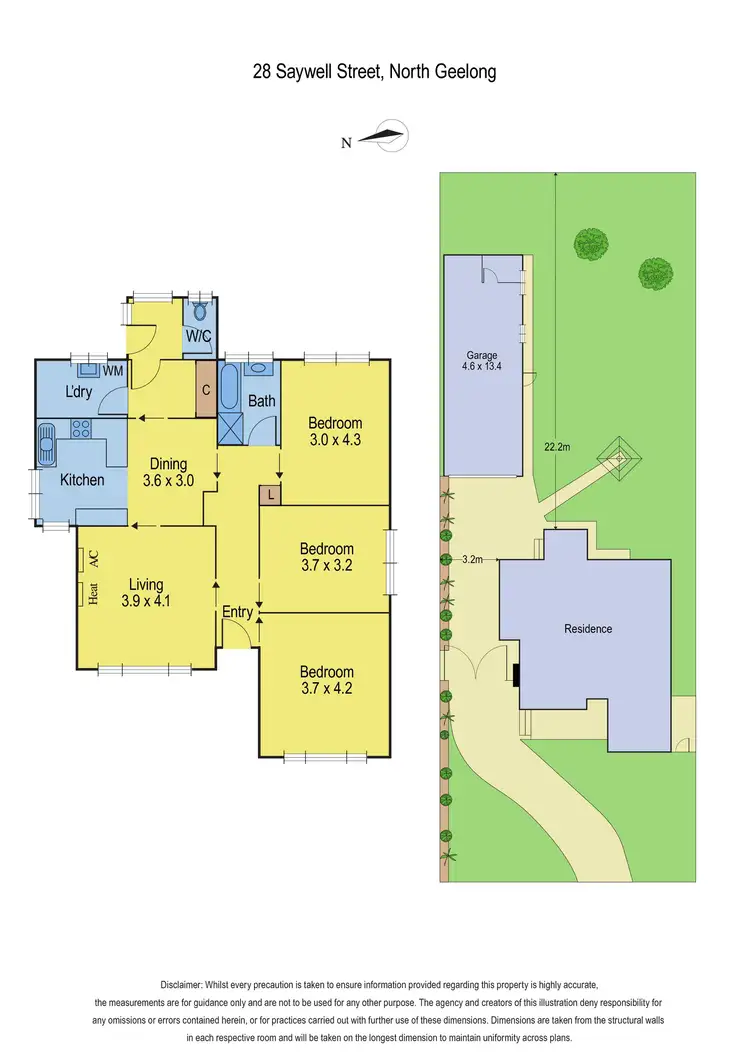 Floorplan of Homely house listing, 28 Saywell Street, North Geelong VIC 3215