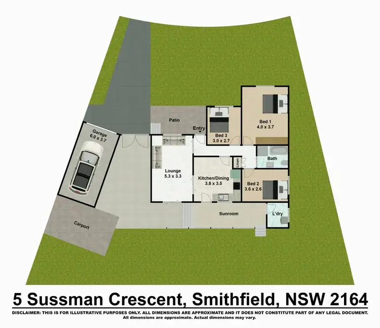 Floorplan of Homely house listing, 5 Sussman Crescent, Smithfield NSW 2164