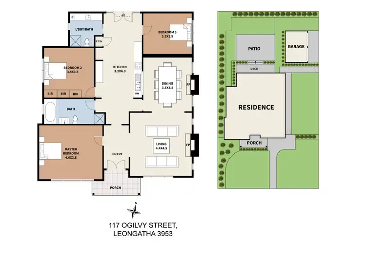 Floorplan of Homely house listing, 17 Ogilvy Street, Leongatha VIC 3953