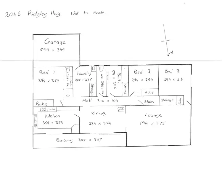 Floorplan of Homely house listing, 2046 Ridgley Highway, Highclere TAS 7321