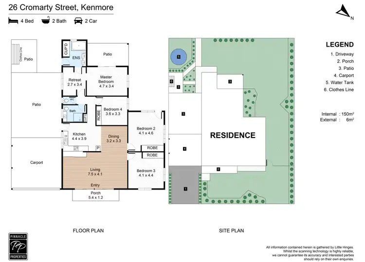 Floorplan of Homely house listing, 26 Cromarty Street, Kenmore QLD 4069