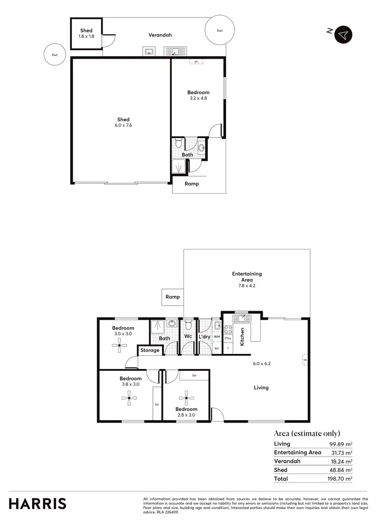 Floorplan of Homely house listing, 4 Young Avenue, Port Vincent SA 5581