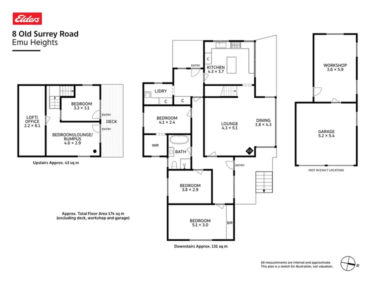 Floorplan of Homely house listing, 8 Old Surrey Road, Emu Heights TAS 7320