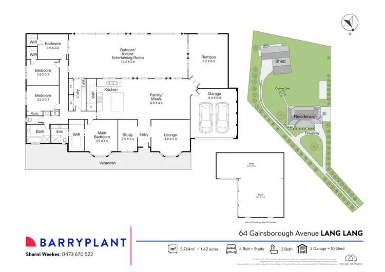 Floorplan of Homely house listing, 64 Gainsborough Avenue, Lang Lang VIC 3984
