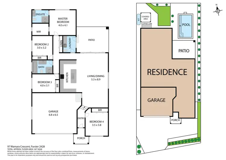 Floorplan of Homely house listing, 97 Wamara Crescent, Forster NSW 2428