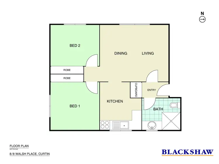 Floorplan of Homely apartment listing, 8/8-16 Walsh Place, Curtin ACT 2605