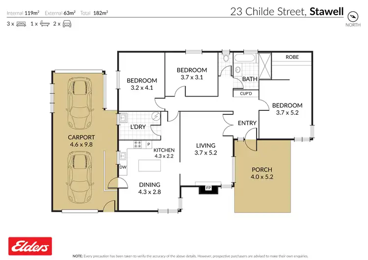 Floorplan of Homely house listing, 23 Childe Street, Stawell VIC 3380