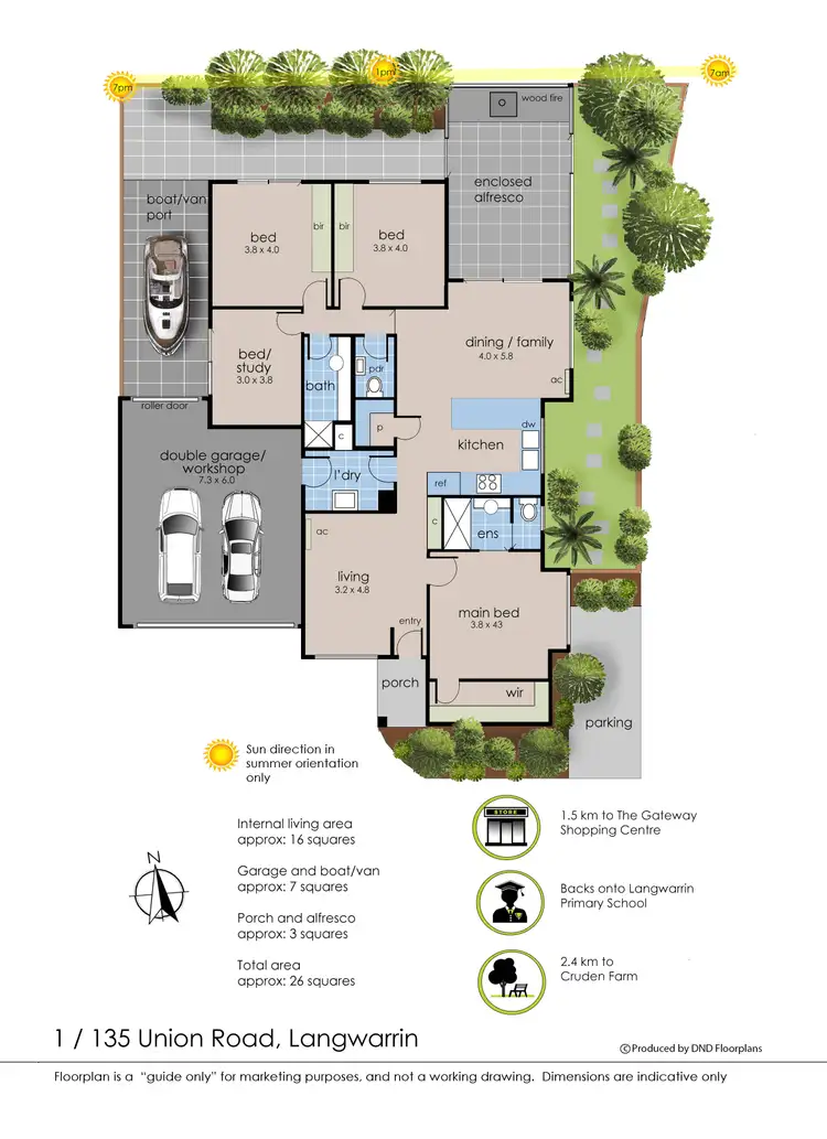 Floorplan of Homely unit listing, 1/135 Union Road, Langwarrin VIC 3910