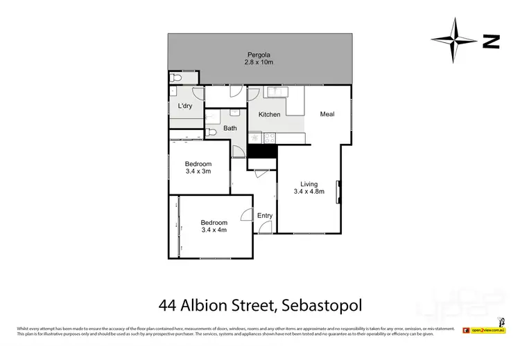 Floorplan of Homely house listing, 44 Albion Street, Sebastopol VIC 3356