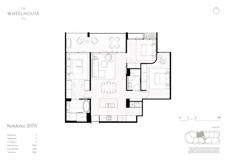 Floorplan of Homely apartment listing, 205/8 Anchor Place, Safety Beach VIC 3936
