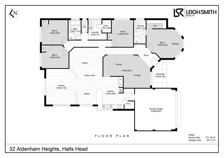 Floorplan of Homely house listing, 32 Aldenham Heights, Halls Head WA 6210