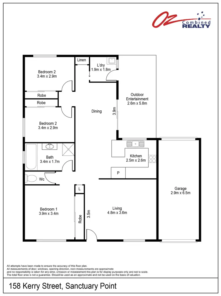 Floorplan of Homely house listing, 158 Kerry Street, Sanctuary Point NSW 2540