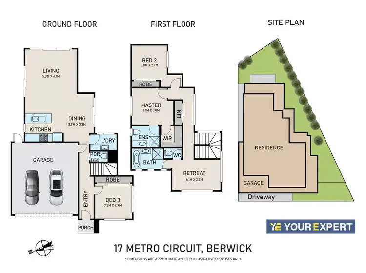Floorplan of Homely house listing, 17 Metro Circuit, Berwick VIC 3806