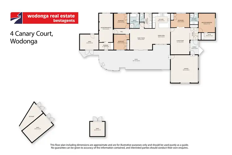 Floorplan of Homely house listing, 4 Canary Court, Wodonga VIC 3690