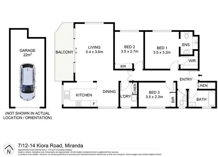 Floorplan of Homely apartment listing, 7/12-14 Kiora Road, Miranda NSW 2228