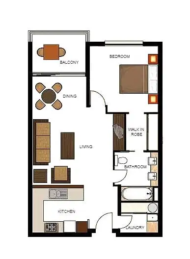 Floorplan of Homely apartment listing, 1125/12-21 Gregory Street, Westcourt QLD 4870