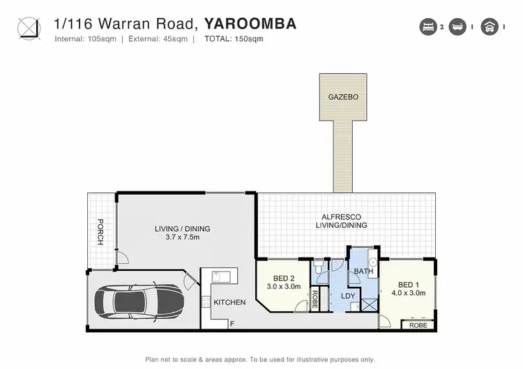 Floorplan of Homely house listing, 1/116 Warran Road, Yaroomba QLD 4573