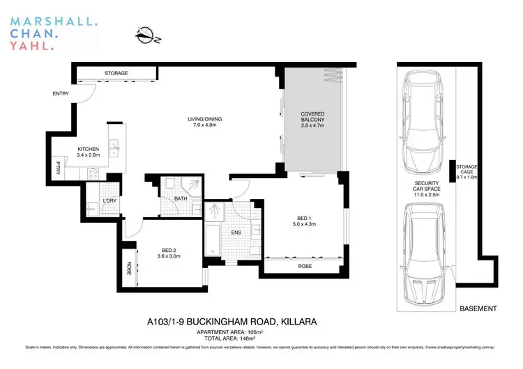 Floorplan of Homely apartment listing, A103/1-9 Buckingham Road, Killara NSW 2071