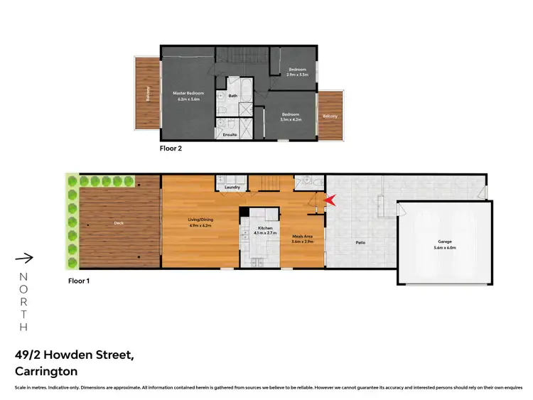 Floorplan of Homely townhouse listing, 49/2 Howden Street, Carrington NSW 2294