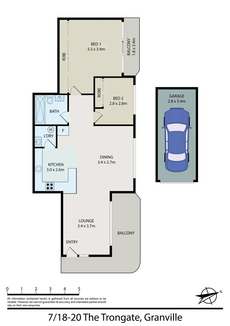 Floorplan of Homely unit listing, 7/18-20 The Trongate, Granville NSW 2142