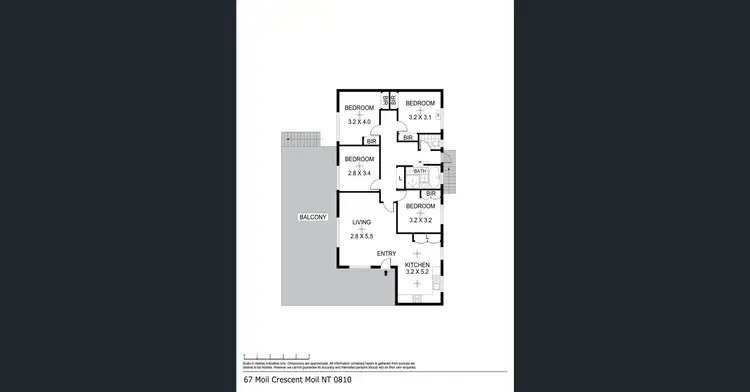 Floorplan of Homely house listing, 67 Moil Crescent, Moil NT 810