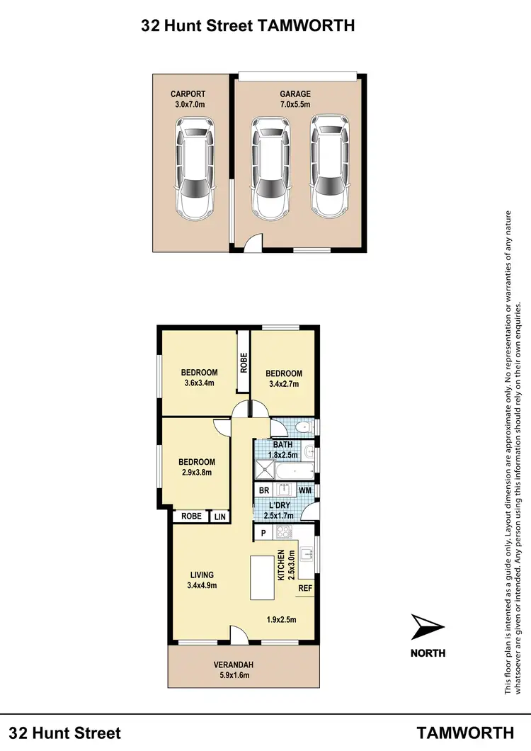 Floorplan of Homely house listing, 32 Hunt Street, Tamworth NSW 2340
