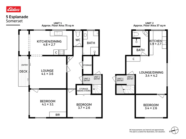 Floorplan of Homely semi-detached listing, 5 Somerset Esplanade, Somerset TAS 7322