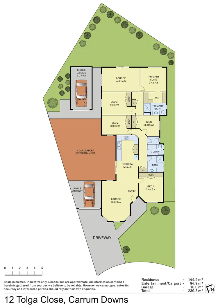 Floorplan of Homely house listing, 12 Tolga Close, Carrum Downs VIC 3201