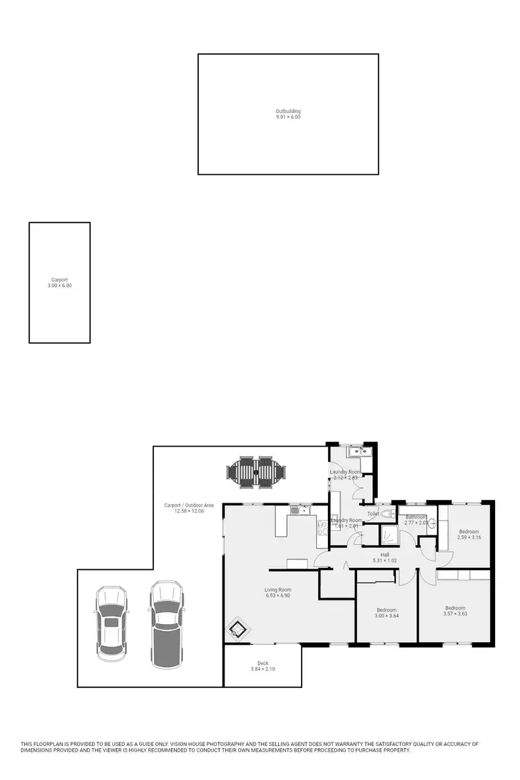 Floorplan of Homely rural property listing, 255 Millewa Road, Red Cliffs VIC 3496
